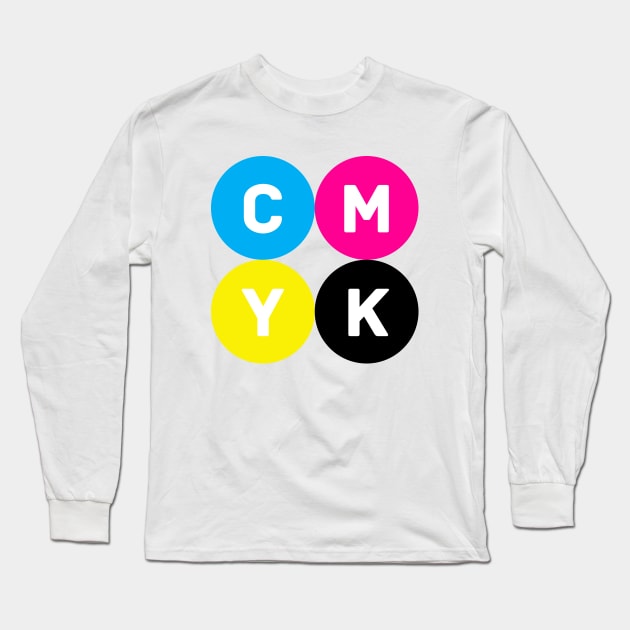 CMYK Circles Long Sleeve T-Shirt by AndromedaDesigns